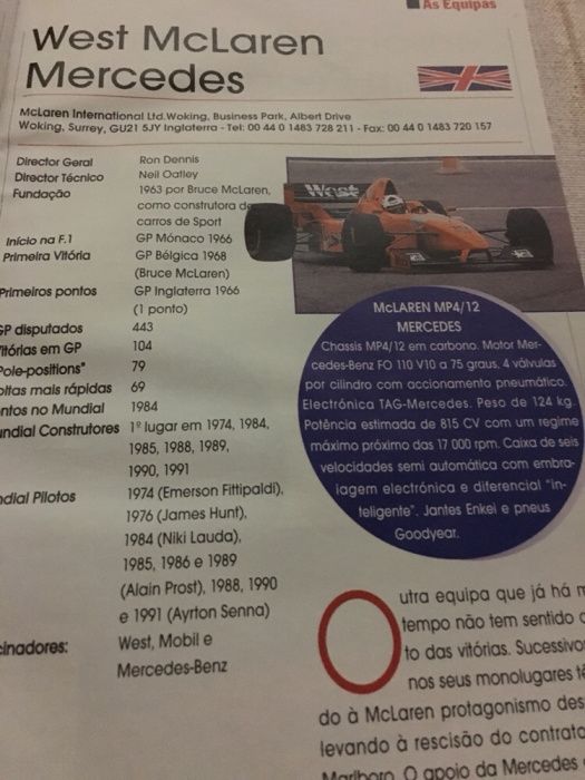 F1 calendário 1997 - Oportunidade