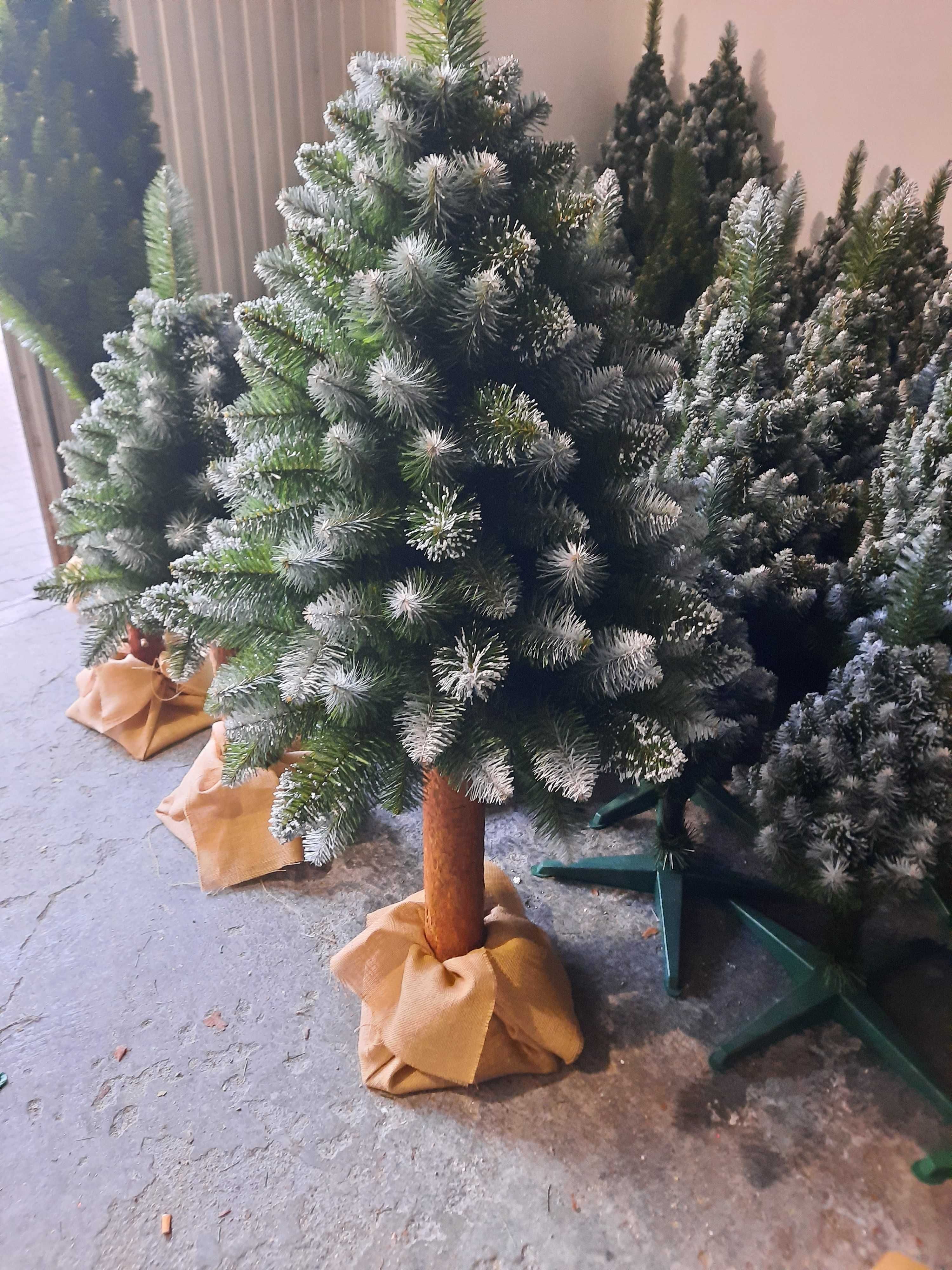 Choinka Sztuczna na pniu (gęsta)-Sosna Diamentowa-160cm (producent)
