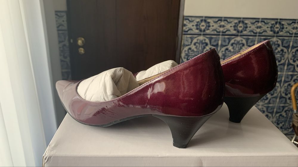 Lote de sapatos vermelho salto 38