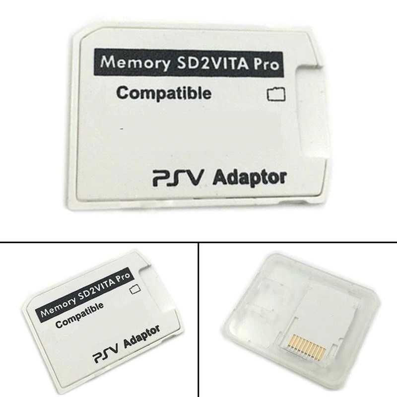 Adaptador SD2VITA PSVSD Pro p/ PS Vita Henkaku 3.60 c/ Cartão Micro SD