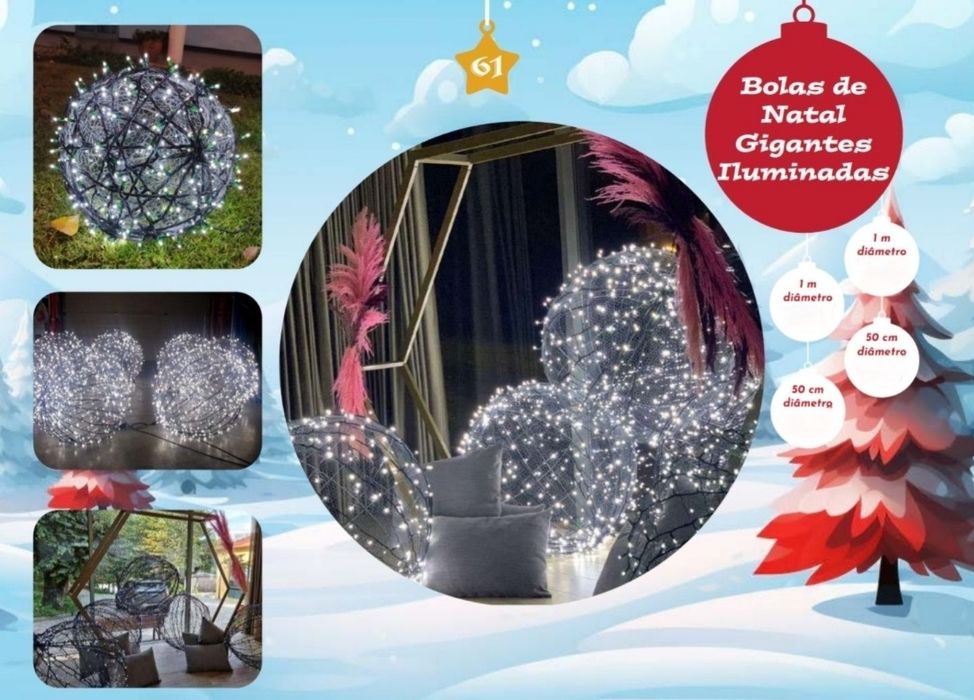 Decorações Natalícias para eventos:- Equipamentos