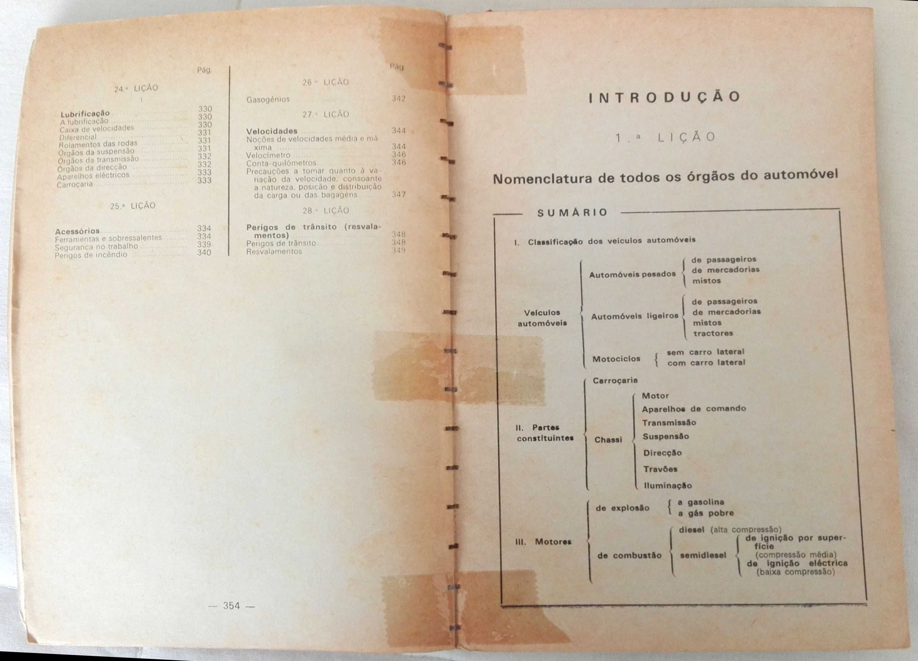 Livro Mecânica do Automóvel (antigo)