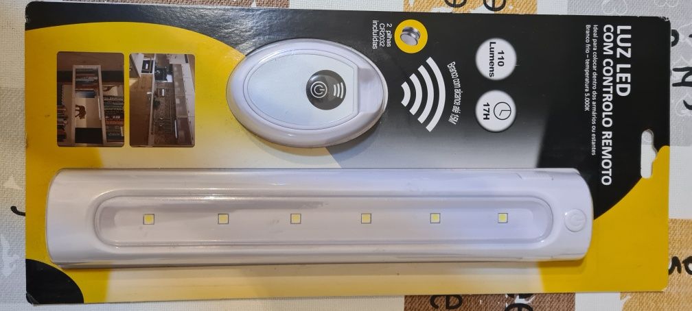 Luz Led com controlo remoto