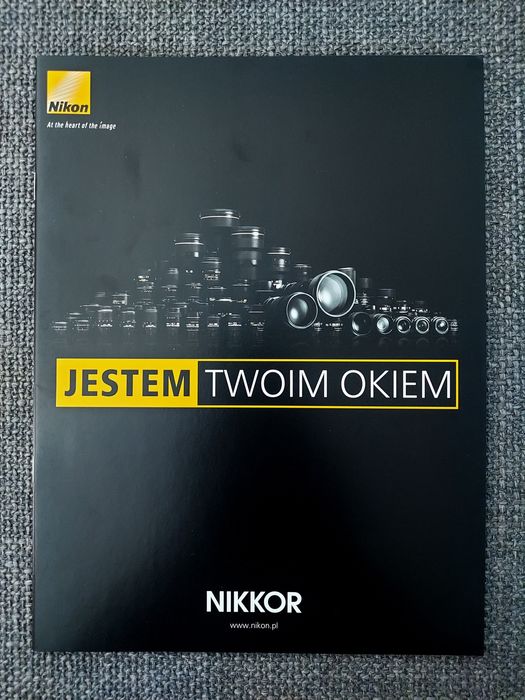 Nikon obiektywy Nikkor zestaw 6 folderów
