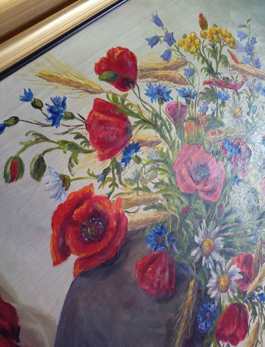 Duży obraz olejny z 1955 roku