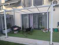 Pawilon ogrodowy aluminiowy 4x3m, rozsuwane zadaszenie
