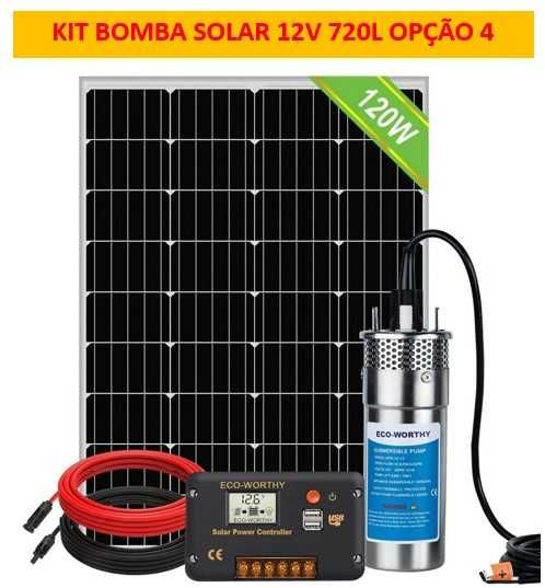 Kit bomba de água submersível solar de 12V /24V NOVO