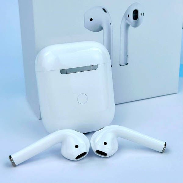 Навушники в кейсі Apple AirPods 2 Original series 1:1 чіп Jerry Білий