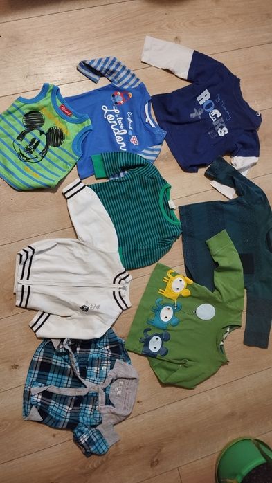 Zestaw ubrań dla chłopca 62-68cm 35 sztuk