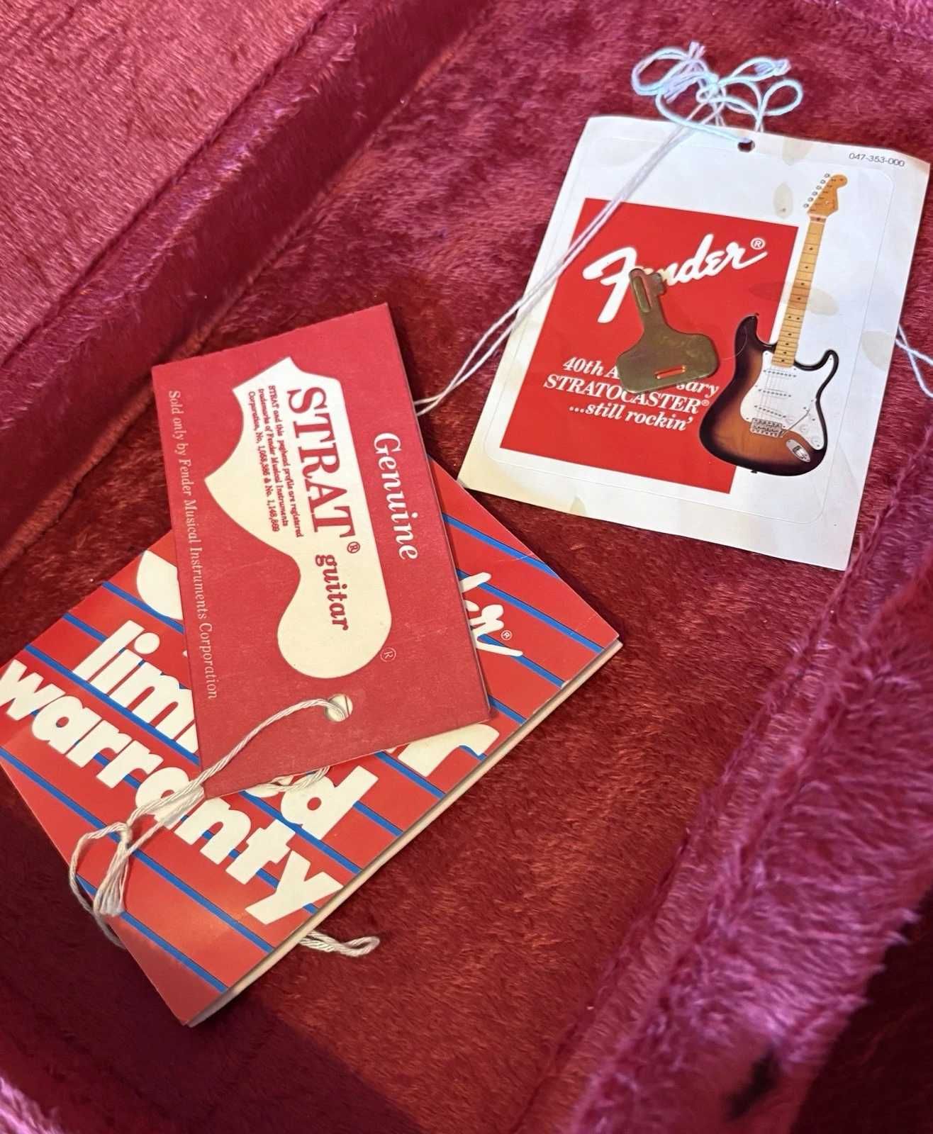 Fender Stratocaster meksykański standard MIM z tweedowym twardym etui