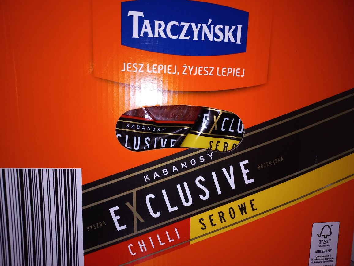 Kabanosy Exclusive mix serowe/chilli duży zestaw 18 opak 1890 g 3402 g