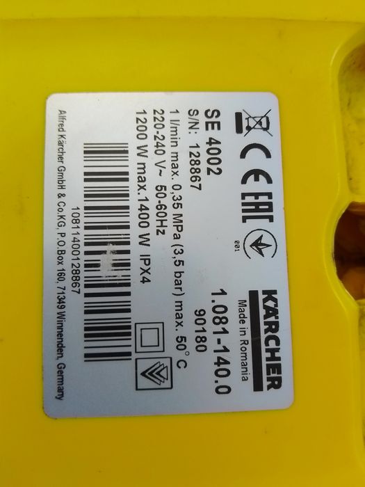 Kercher SE4002 kółka, zestaw 6 szt