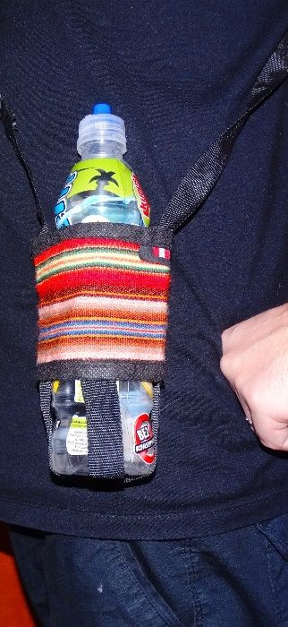 Futerały 2 szt. pokrowiec z PERU na butelkę, regulowany pasek na ramię