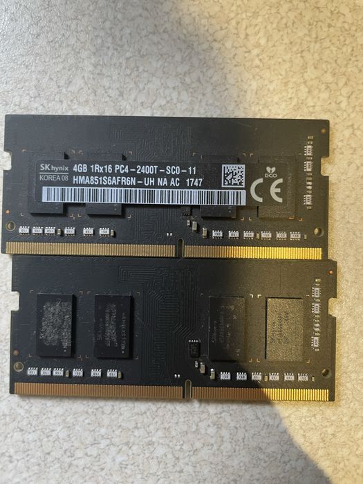 2x4 RAM SODIMM SK Hynix ddr4