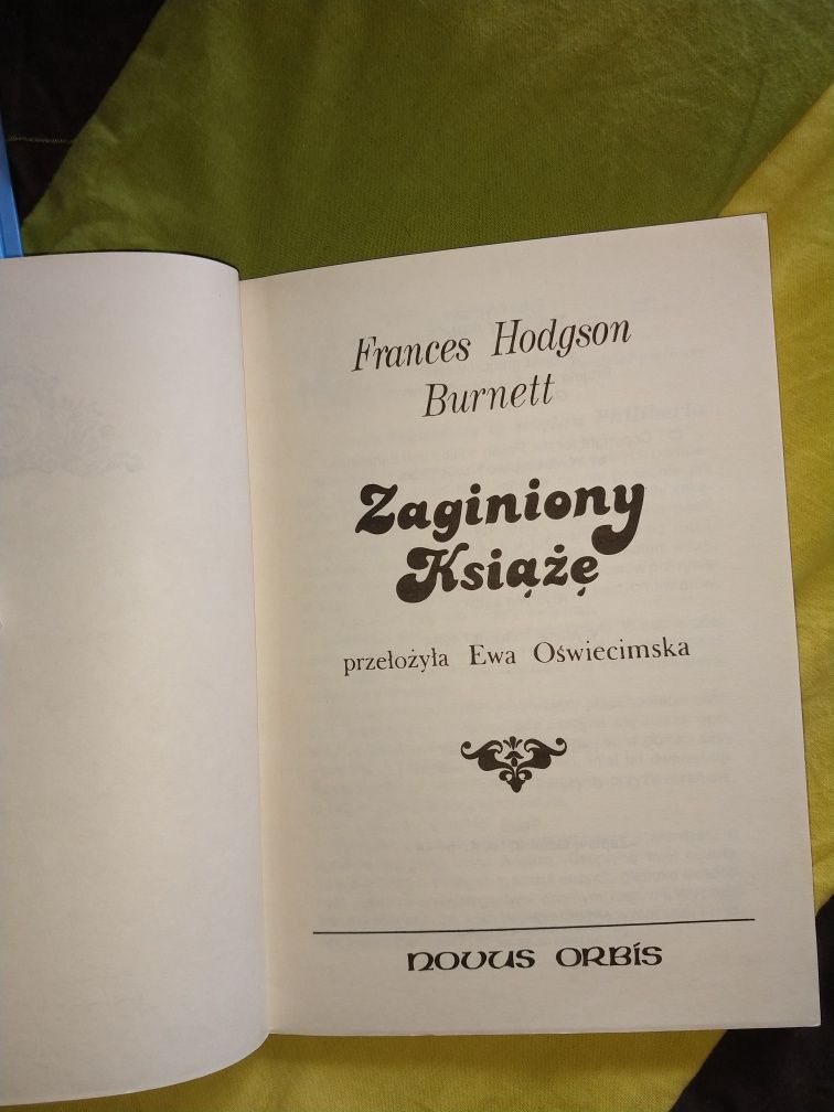 Zaginiony książę. F. H. Burnett