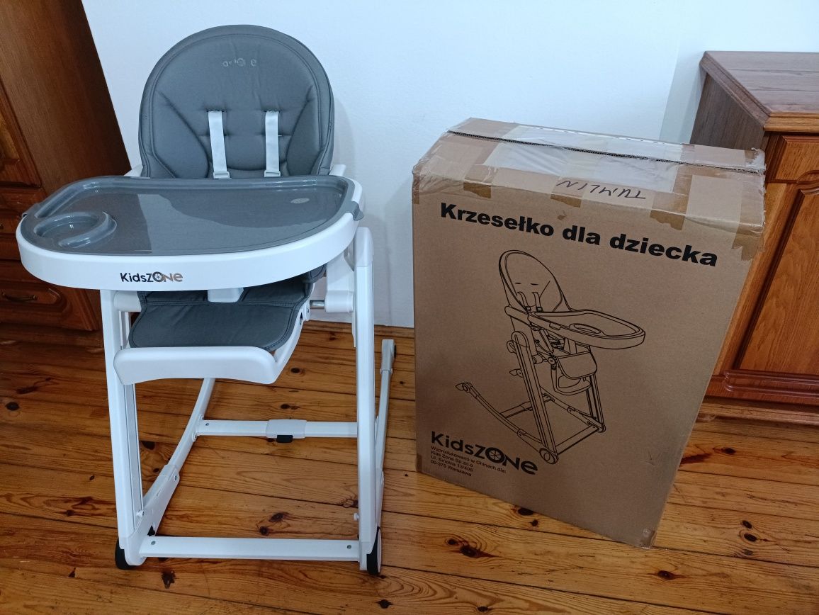 Krzesełko do karmienia KidsZone + gratisy