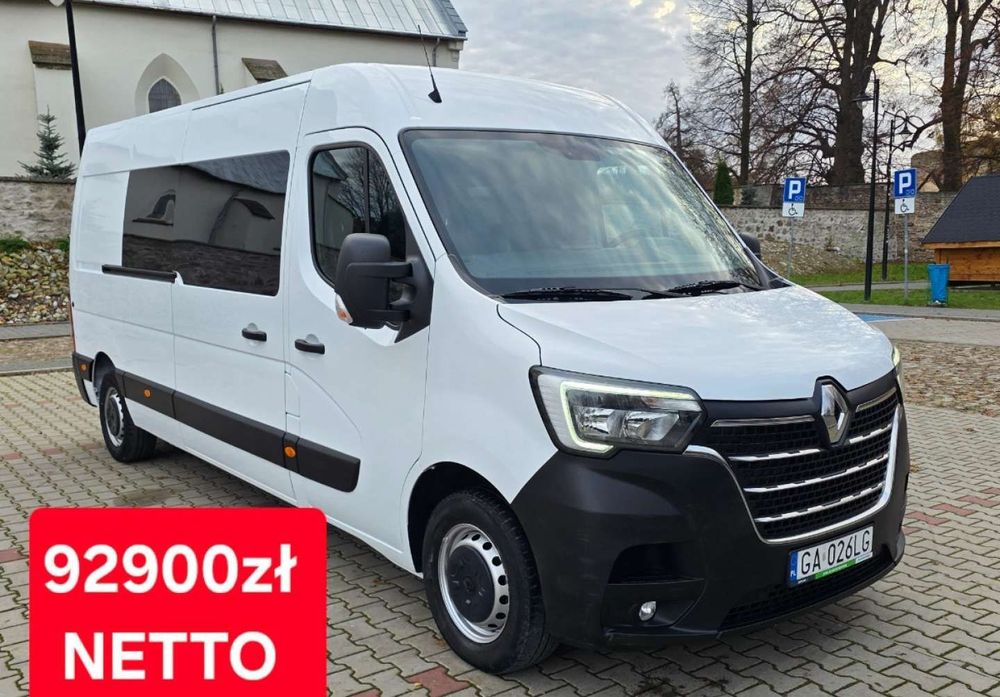 Renault Master 9 osobowy/VIP zabudowa/2x Klimatyzacja/Webasto/Salon PL/Gwarancja RENA