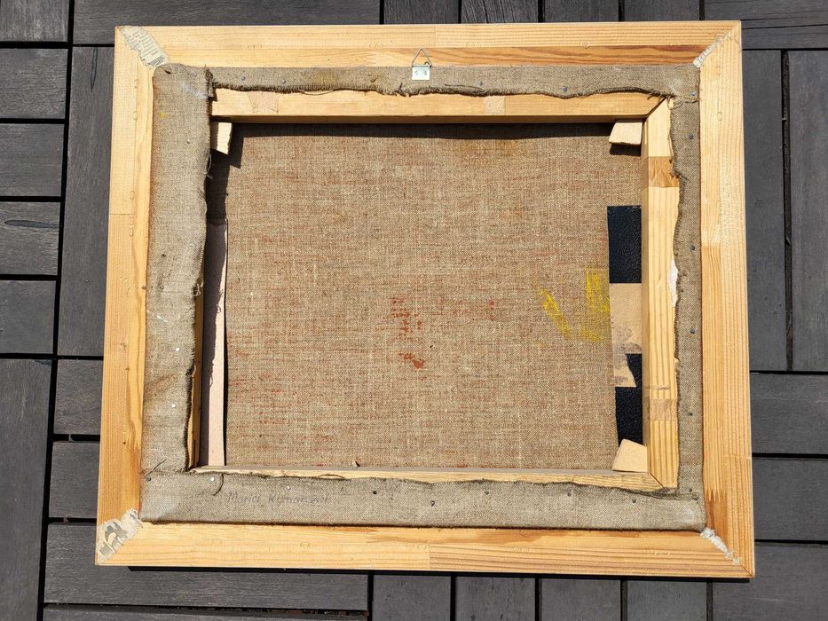 Obraz olejny - kwiaty w wazonie - 1978