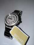 Zegarek Michael Kors srebrny damski nowy oryginalny cyrkonie bransolet