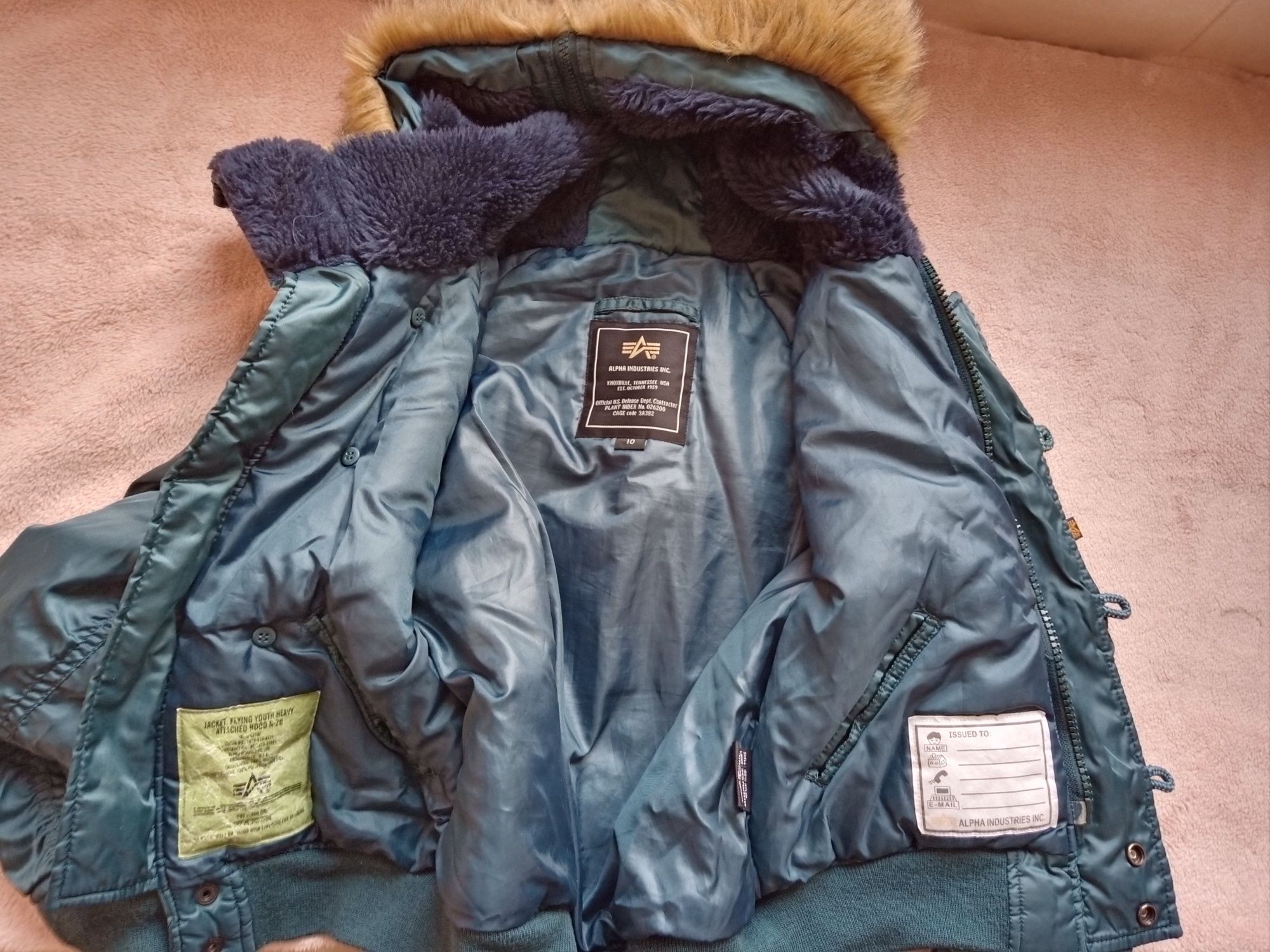 Parki N2B Alpha Industries Alaska dziecko 10 lat