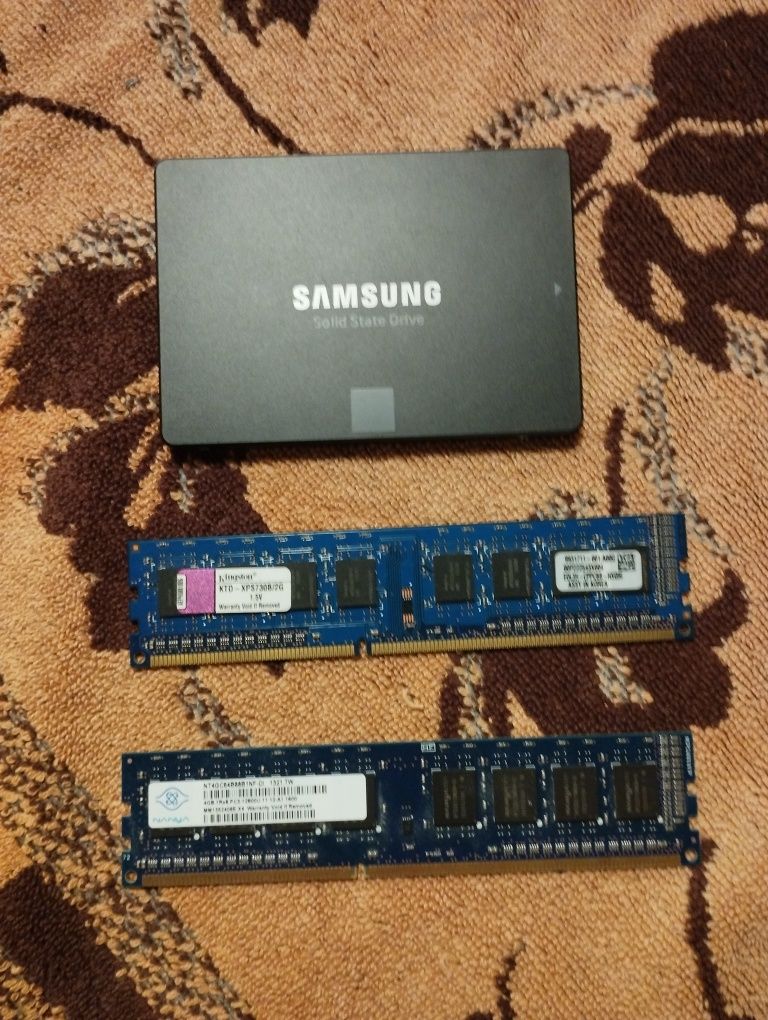 Ram 2+4 GB i dysk Samsung SSD 850 Evo 120 gb