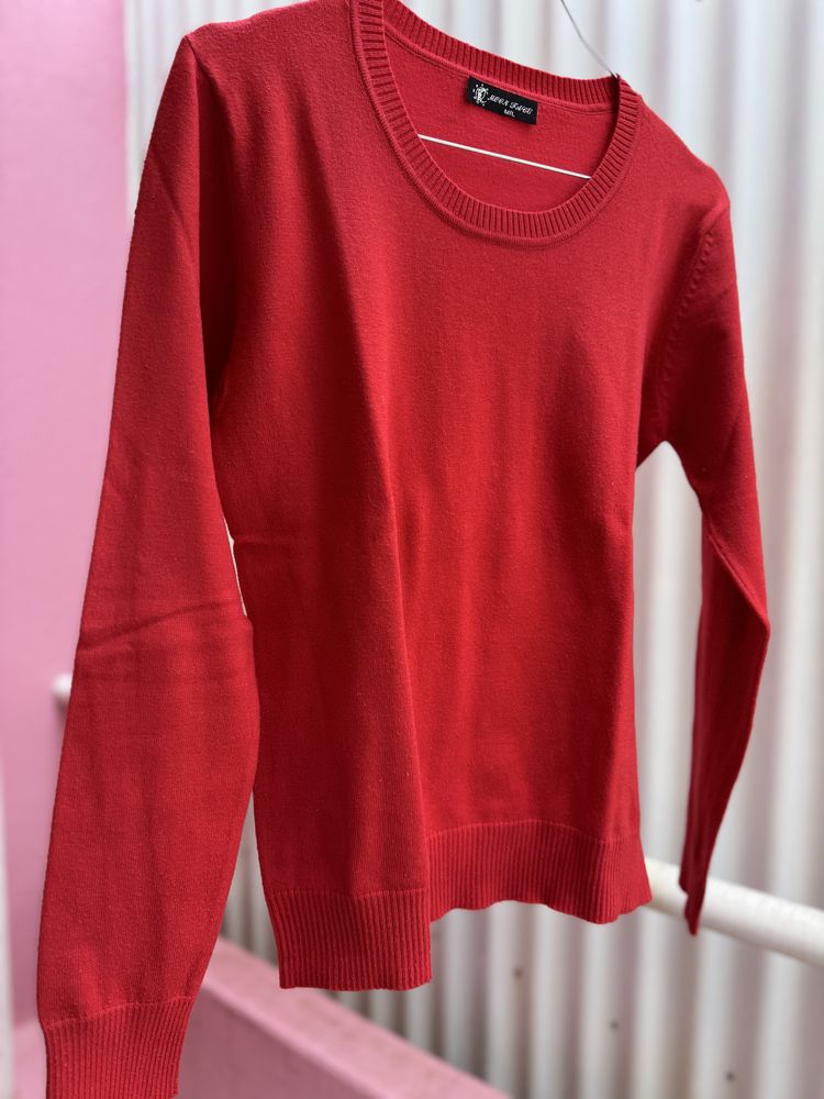 Camisola de Malha Vermelha - Moon Face (M/L)