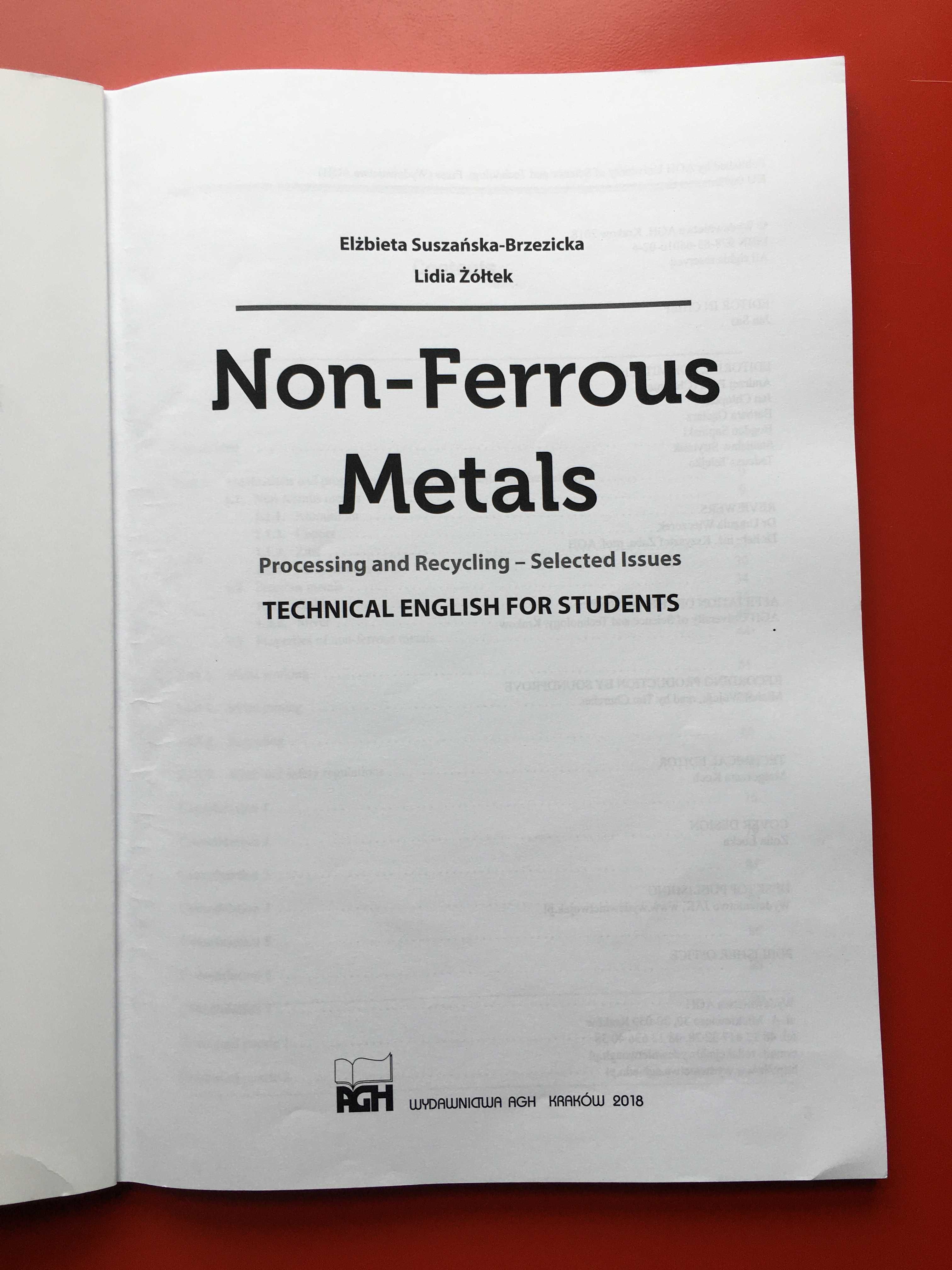 Non-ferrous metals AGH, specjalistyczny język angielski + gratis