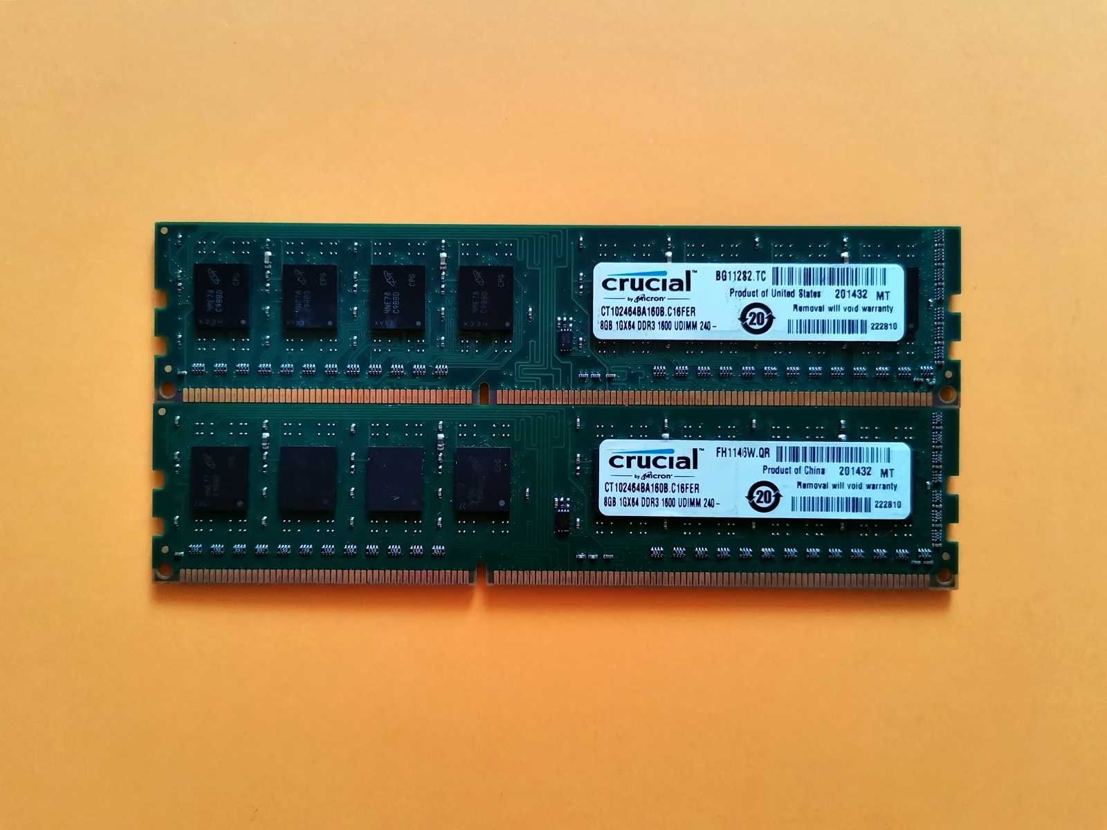 DDR3 16GB CruciaL 12800 -Komputer