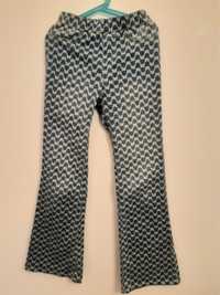 Spodnie H&M jegginsy 140cm motylki bootcut