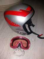 Лыжные очки (маска)плюс шлем Alpina 55-56см