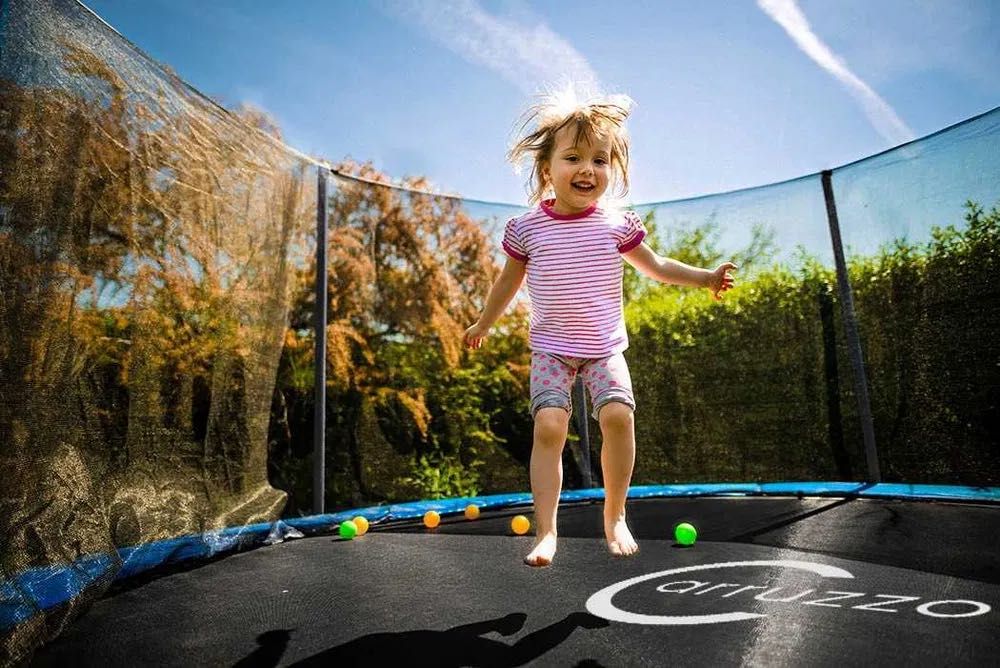 TRAMPOLINA OGRODOWA dla dzieci 10FT Siatka Osłona Mata 312cm + GRATISY