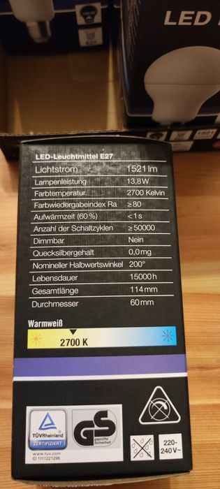 Żarówki LED 100W 6-pak