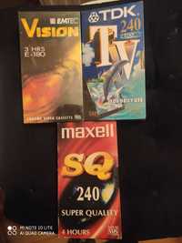 Kasety VHS zestaw 3 szt