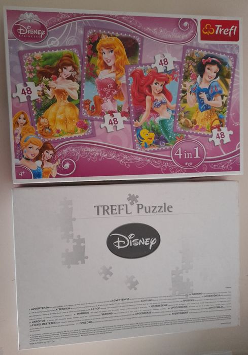 Puzzle 4+: Princesas Disney