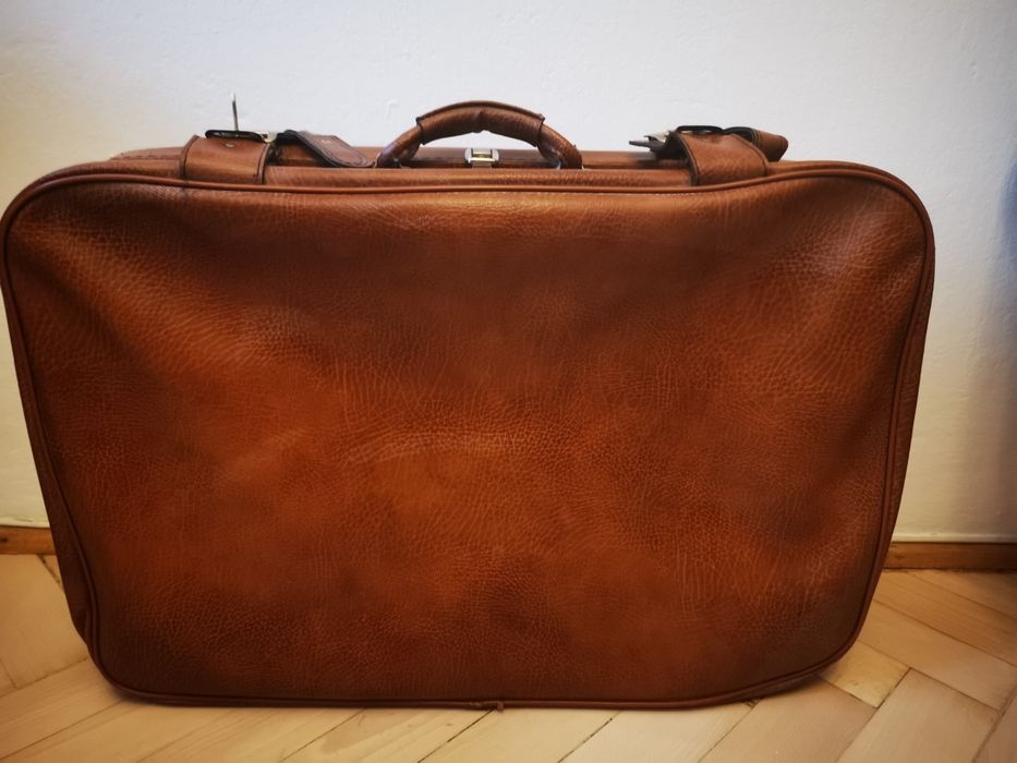 Walizka skórzana retro rozmiar 74 cm x 51 cm x 16 cm