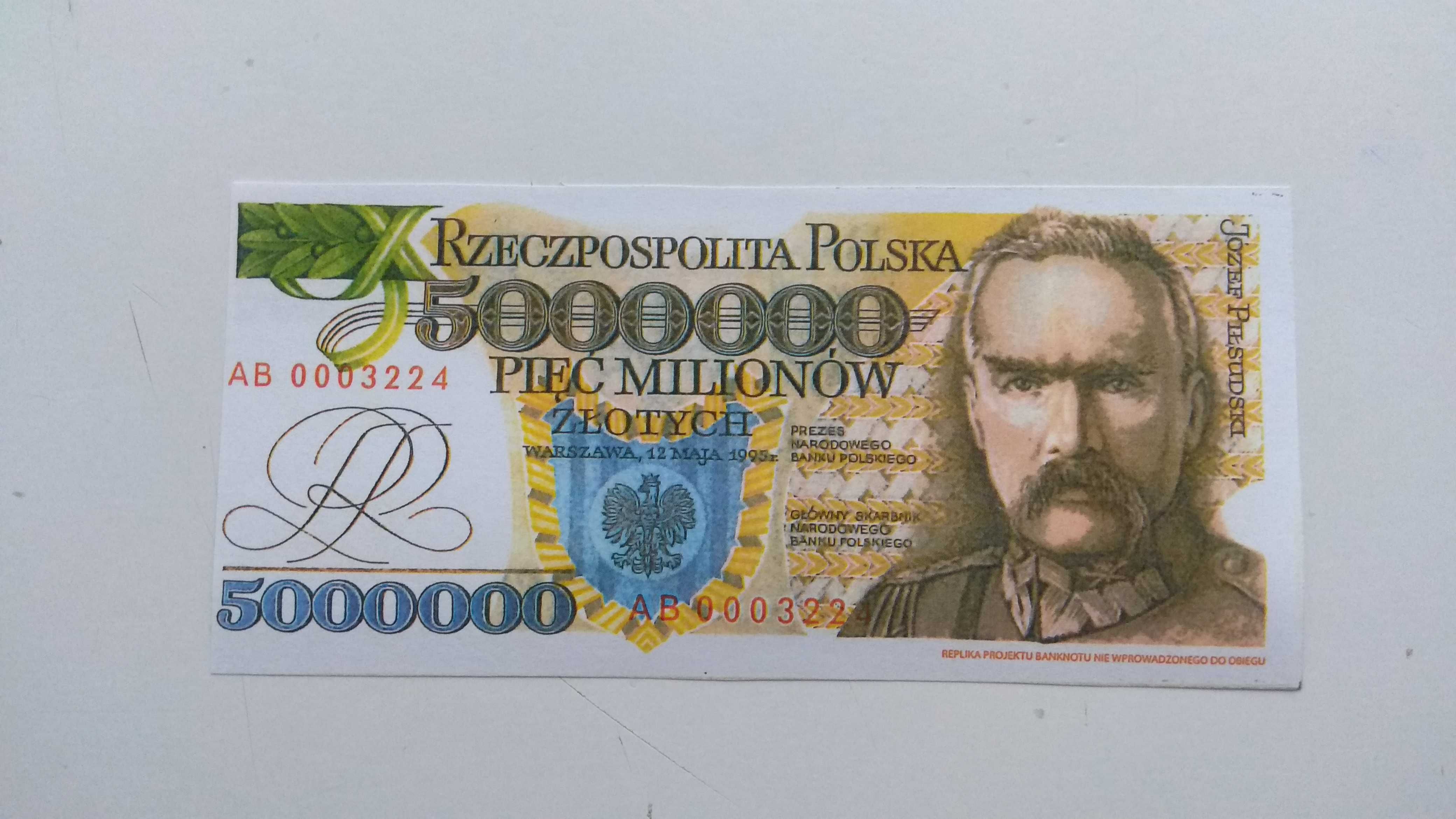 Zestaw  kopii banknotów z PRL-U komplet 17 szt + gratisy