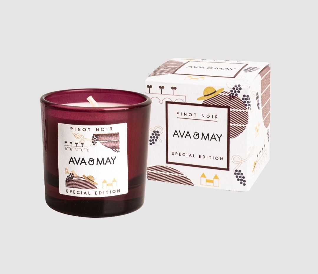 Mini świeczka zapachowa 30g Ava & May - Pinot Noir