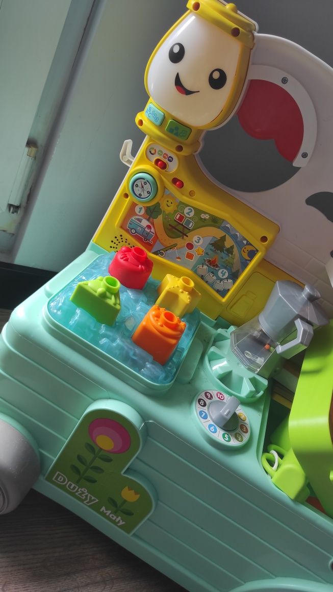 Kamper fisher price pchacz sorter wesoły muzyczna grająca zabawka