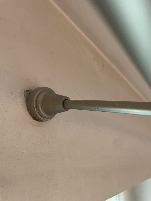 Podwójny KARNISZ ŚCIENNY 3 metry chrom mat Poznań