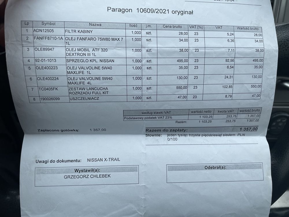 Nissan X-Trail 2.0 + LPG 4x4 + blokada, bdb stan, mozliwa zamiana