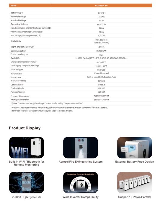 Nova bateria 16kwh litio solar promocao natal