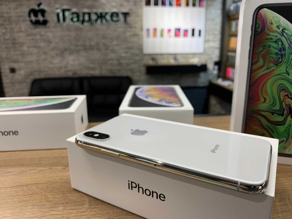 iPhone Xs Max 256GB (Silver) Neverlock. Гарантія. Кредит. З коробкою