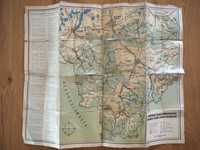 Mapa Beskid Śląski i Żywiecki 1957r. Moskała