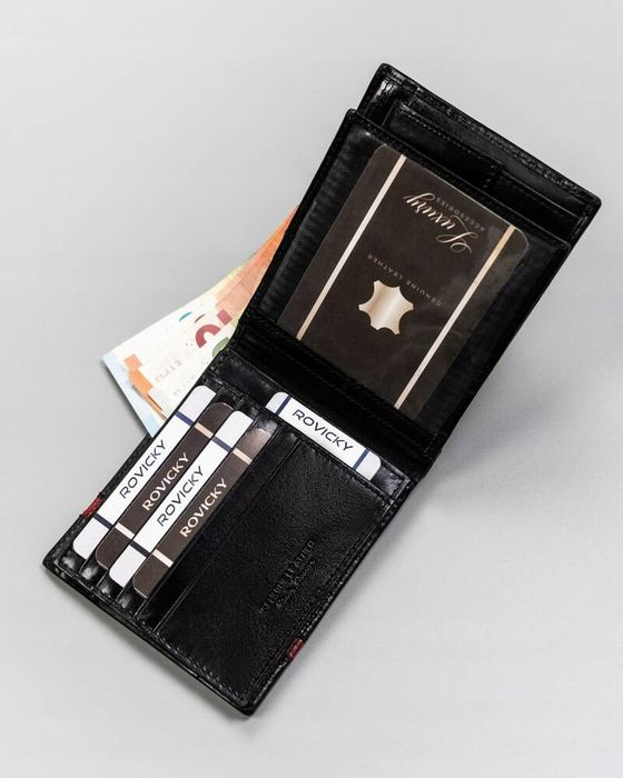 elegancki, skórzany portfel męski - rovicky