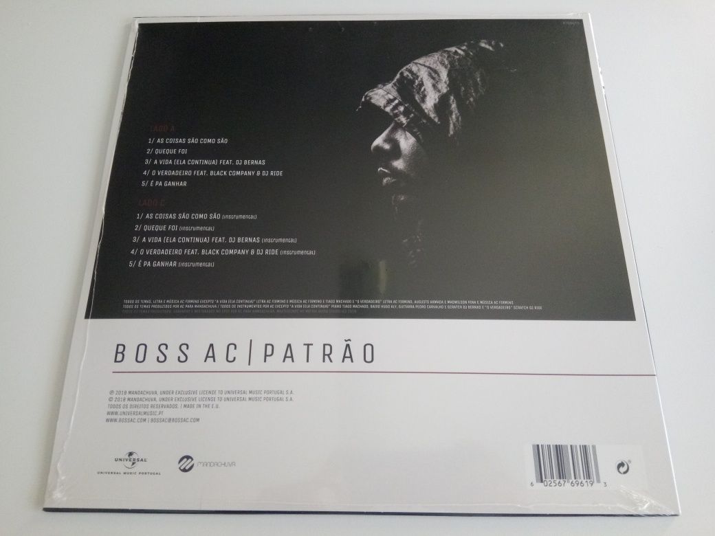 Disco Vinil EP12(Red) ‎Boss AC– Patrão Novo Selado