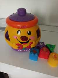 Fisher Price Garnuszek na klocuszek język angielski