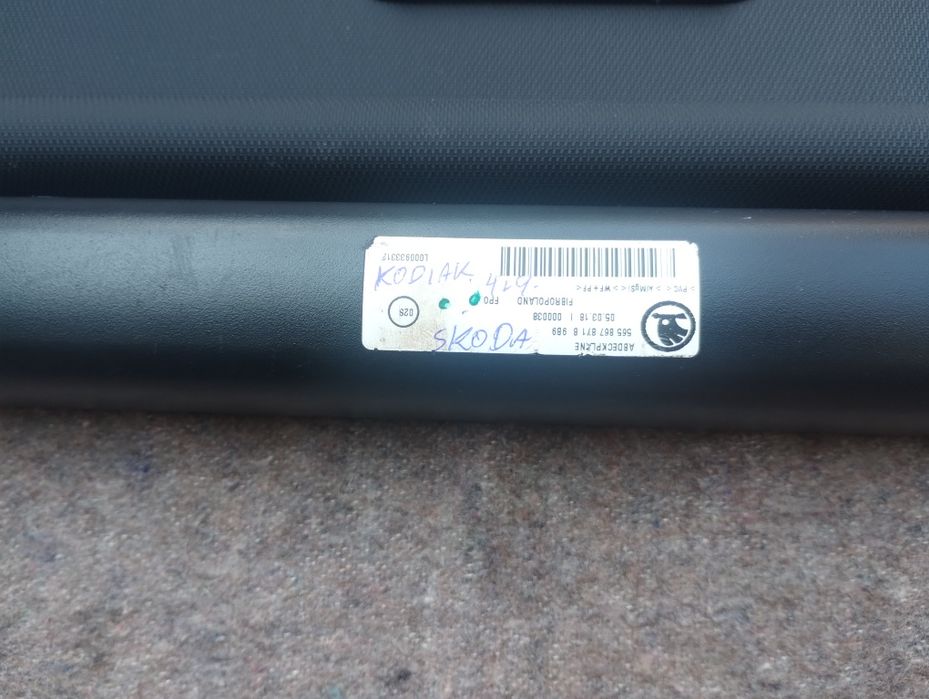 Roleta bagażnika Skoda Kodiaq