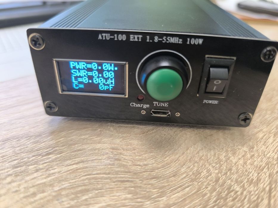 ATU 100 mini Автоматичний Радіо Антений тюнер для 1.8-55 МГц LCD SW КВ