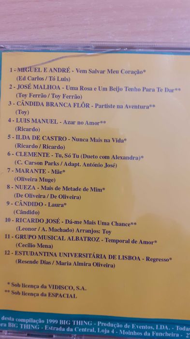 2 cds top portugal cancoes romanticas