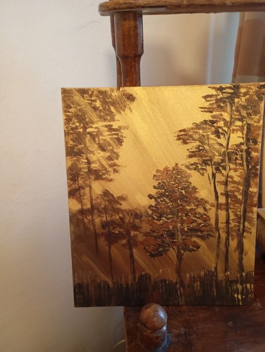 Авторская картина "Золотой лес"